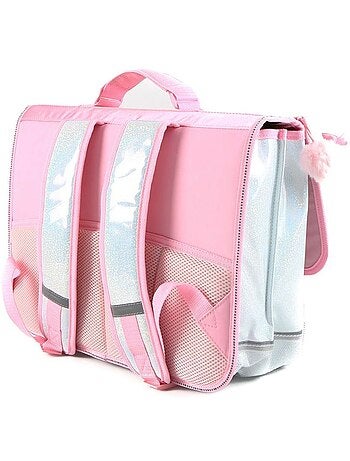 Cartable 2 compartiments Licorne Arc-en-Ciel 40 CM avec sequins