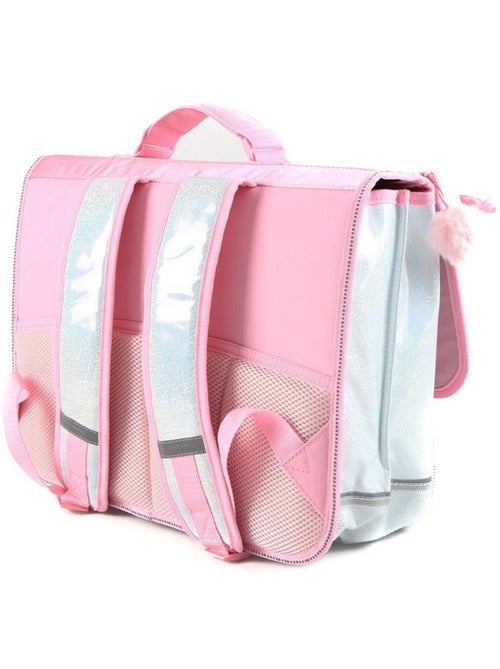 Cartable 2 compartiments Licorne Arc-en-Ciel 40 CM avec sequins - Kiabi