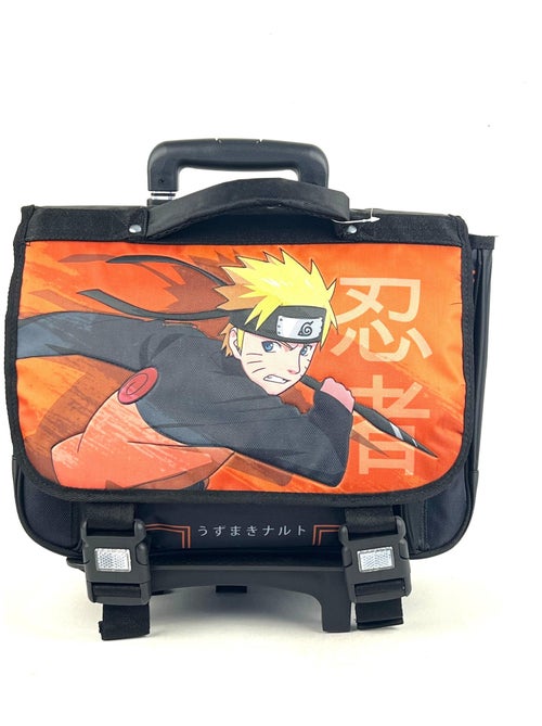 Cartable 2 soufflets à roulettes Naruto - Kiabi