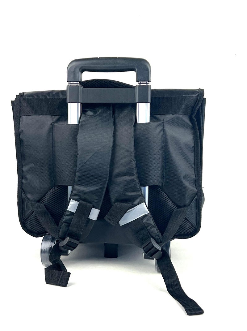 Cartable 2 soufflets à roulettes Naruto Noir - Kiabi