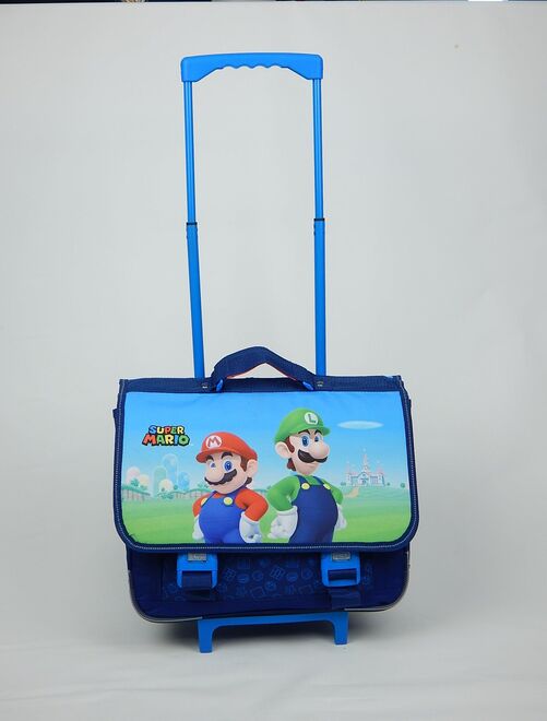 Cartable 2 soufflets à roulettes Super Mario SU3155417 - Kiabi