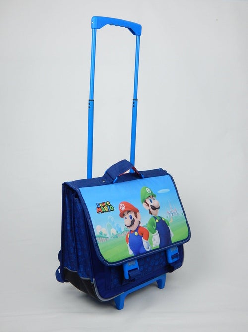 Cartable 2 soufflets à roulettes Super Mario SU3155417 - Kiabi