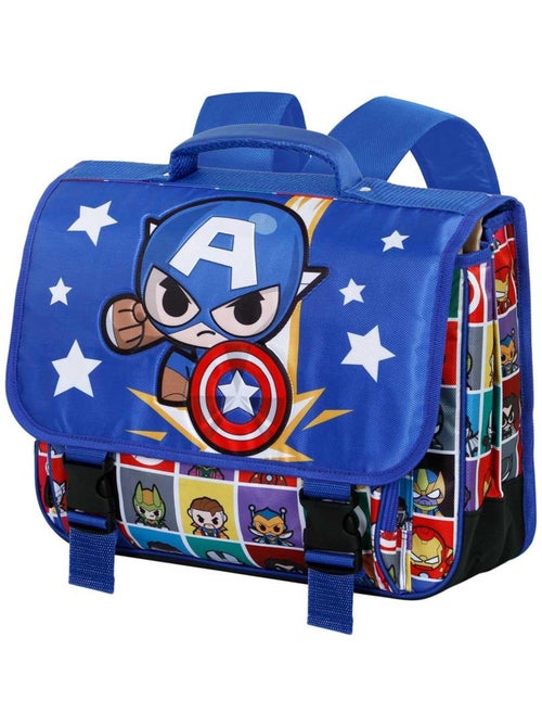 Cartable 2.0 - Marvel Captain America Punch - Bleu - Taille Unique - Kiabi