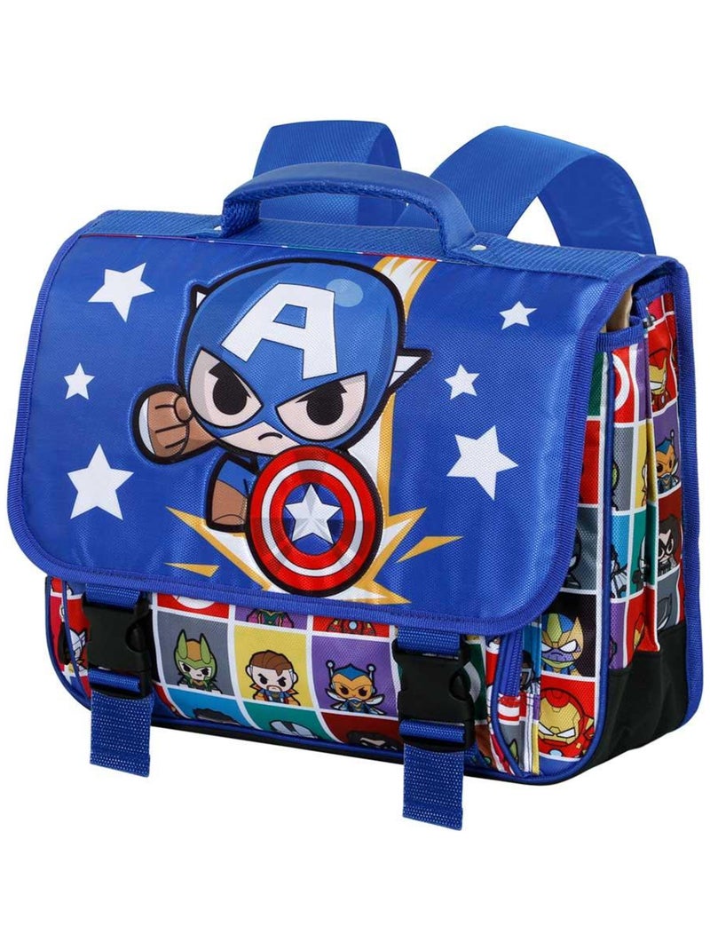 Cartable 2.0 - Marvel Captain America Punch - Bleu - Taille Unique Bleu - Kiabi