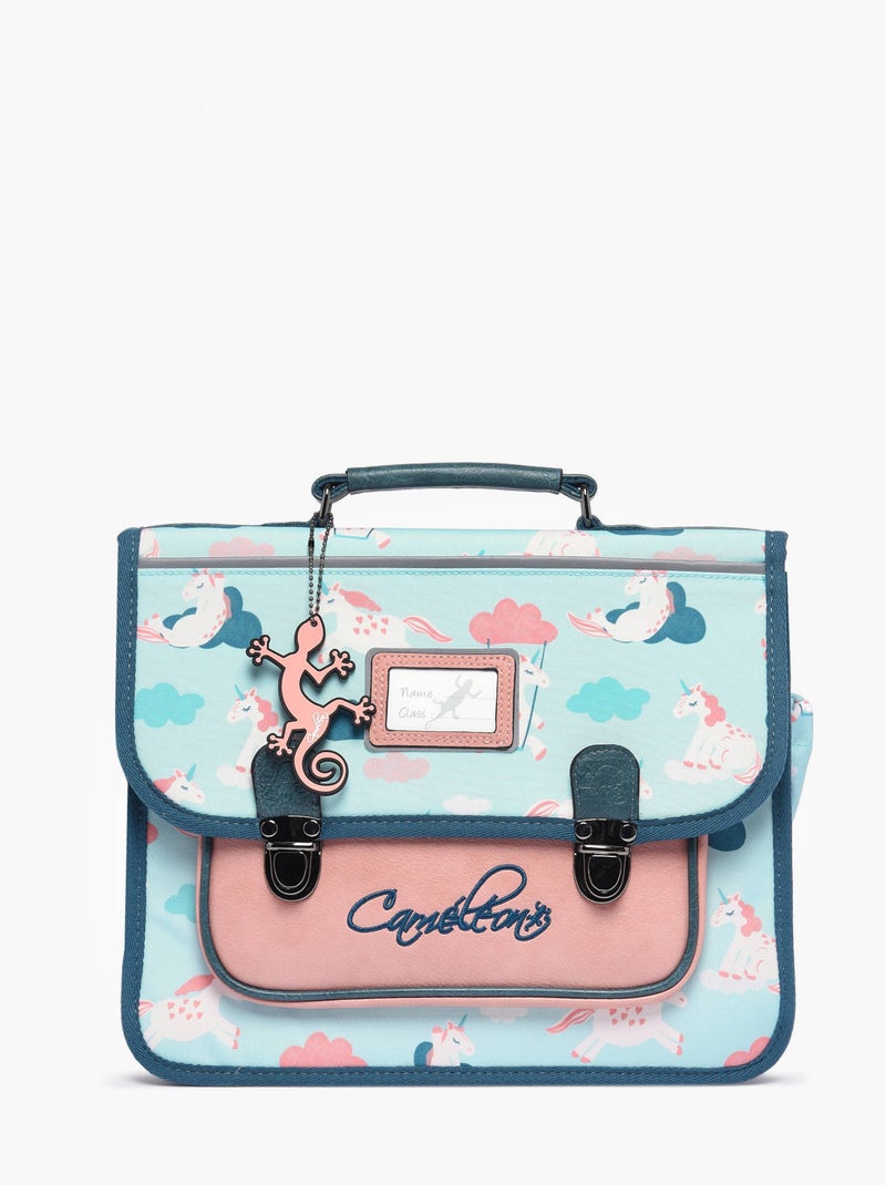 Cartable 32cm Retro Caméléon - Maternelle Bleu Rose Bleu - Kiabi