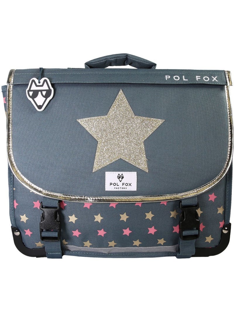 Cartable 35 Pol fox Cartable P8-ca35 Bleu jean - Kiabi