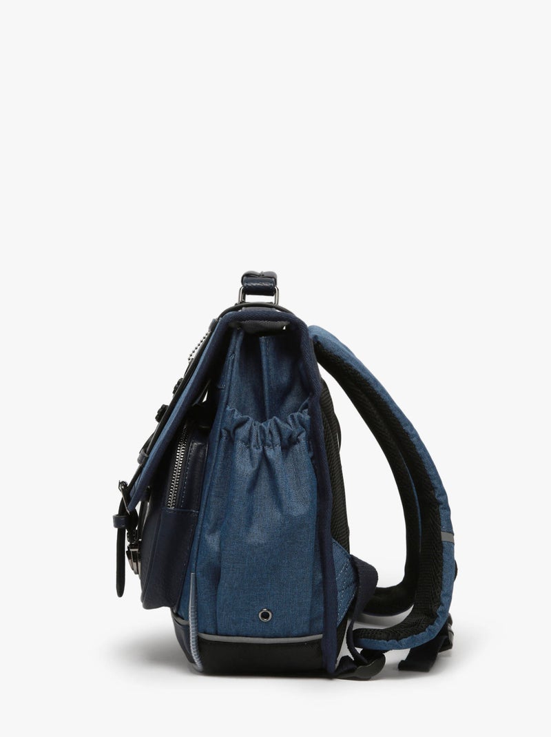 Cartable 35cm Caméléon Vintage Color avec 2 compartiments - CP Bleu Noir - Kiabi