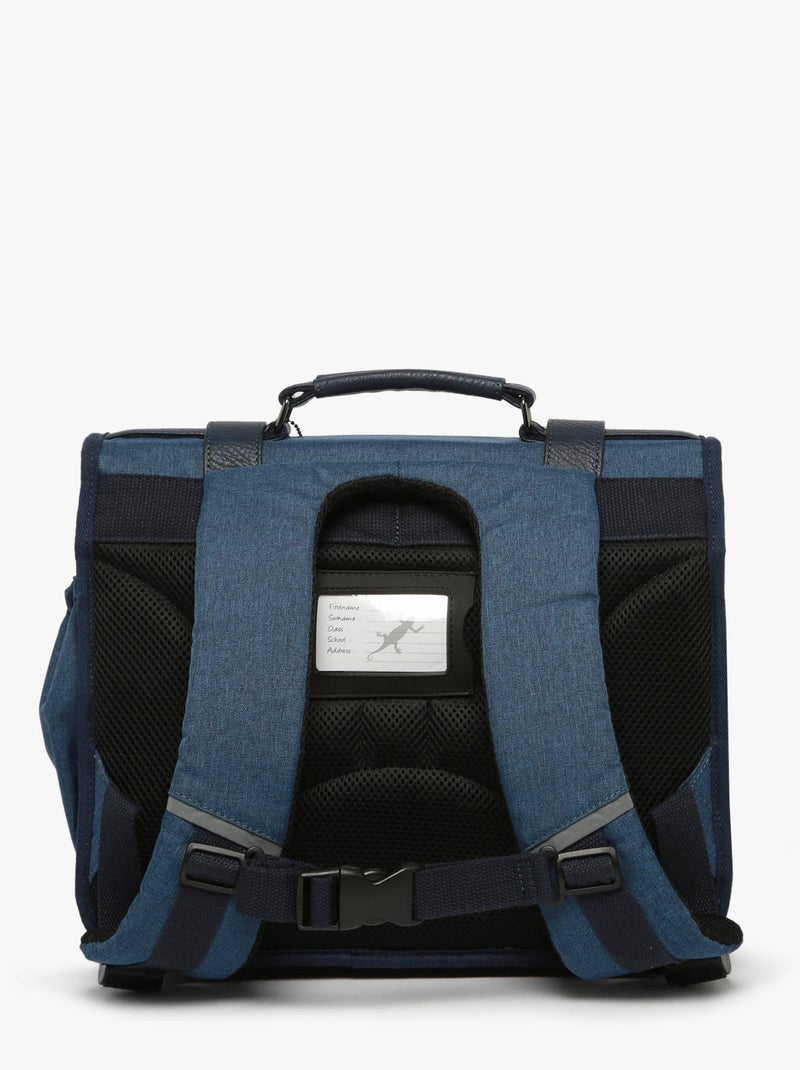 Cartable 35cm Caméléon Vintage Color avec 2 compartiments - CP Bleu Noir - Kiabi