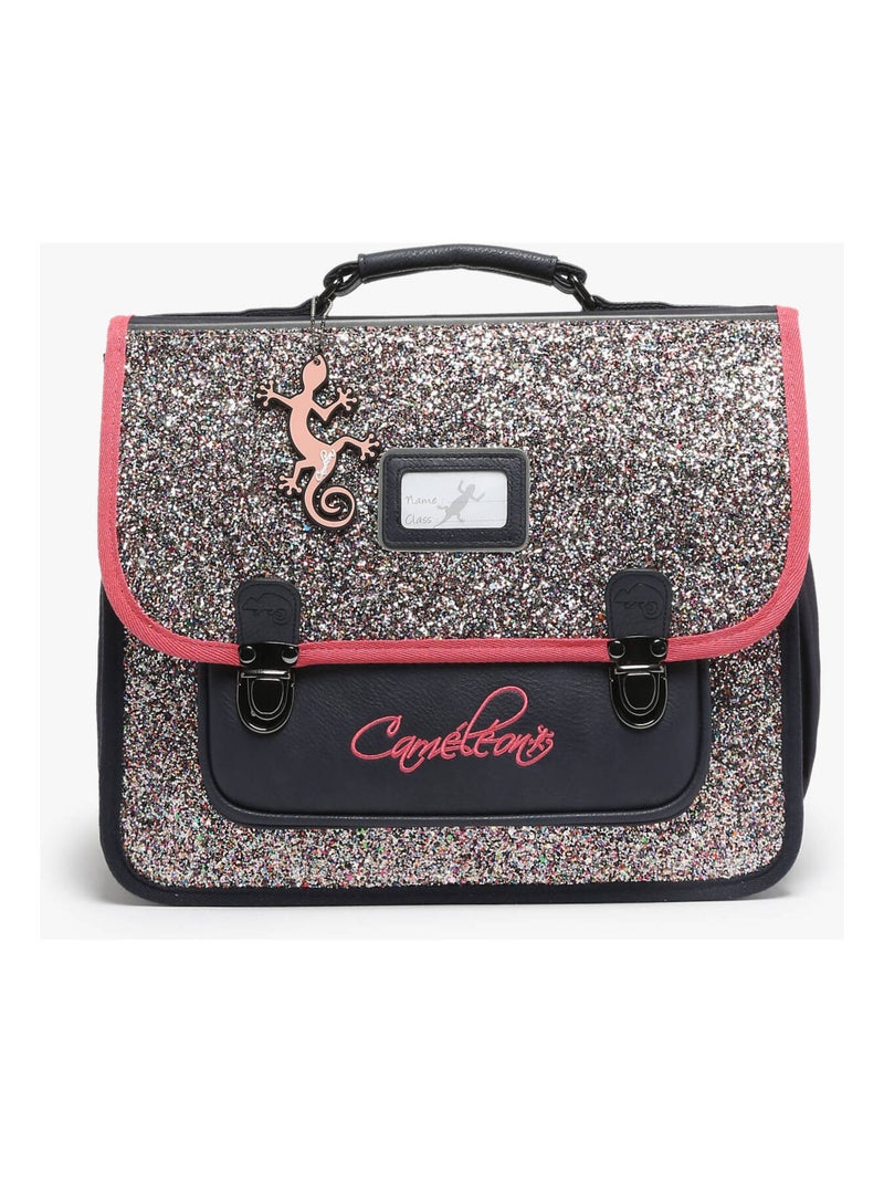 Cartable 35cm Retro Caméléon 2 compartiments - CP Gris Multicolore - Kiabi