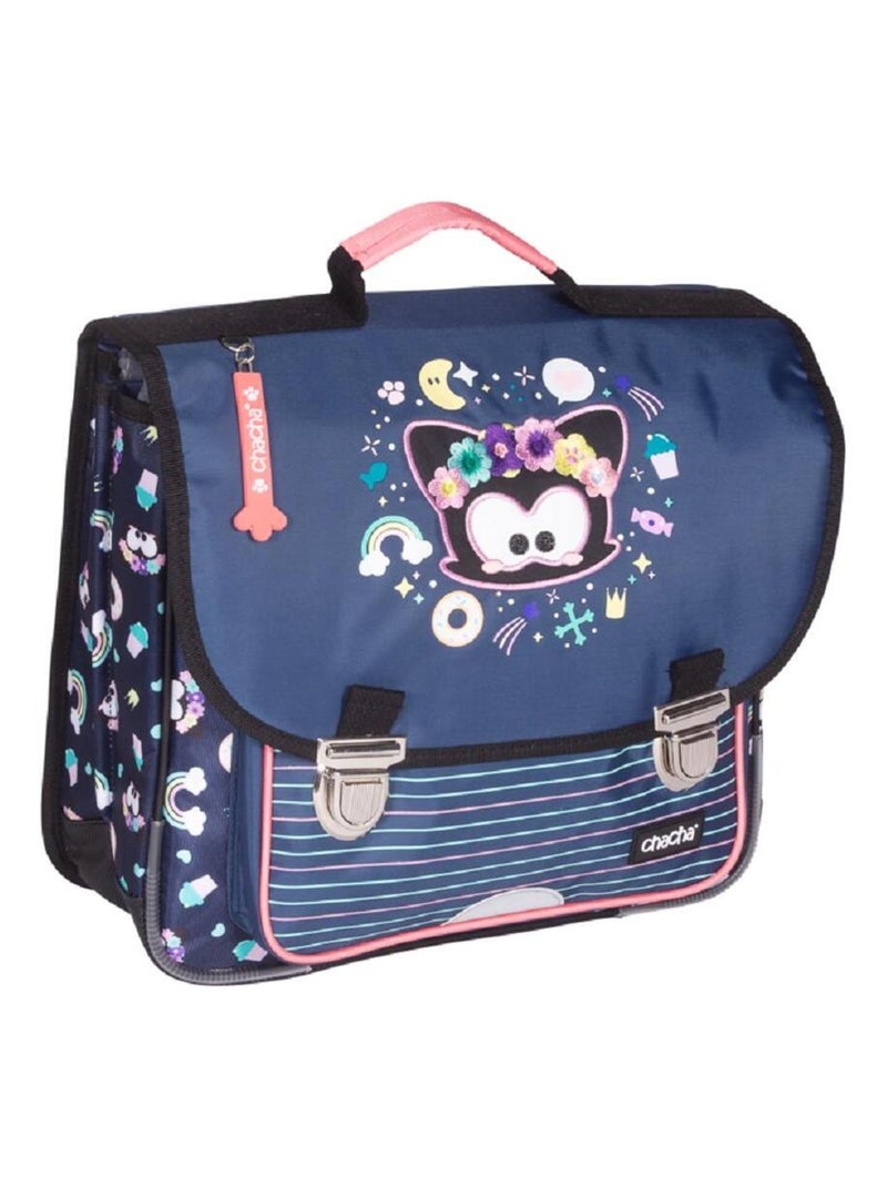 CARTABLE 36 CM 2 COMP. CHACHA KINKY Gris Gris - Kiabi