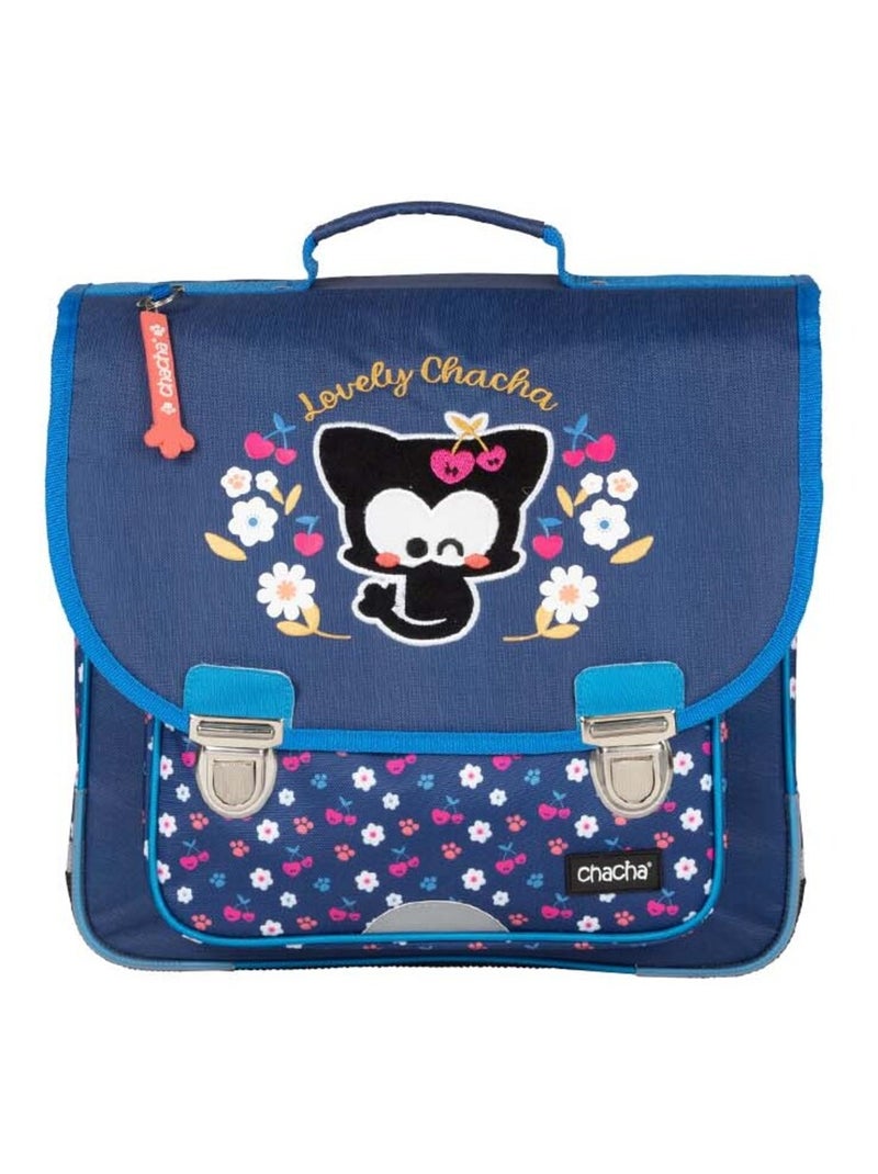 Cartable 36 cm fille CHACHA Cherry Bleu - Kiabi