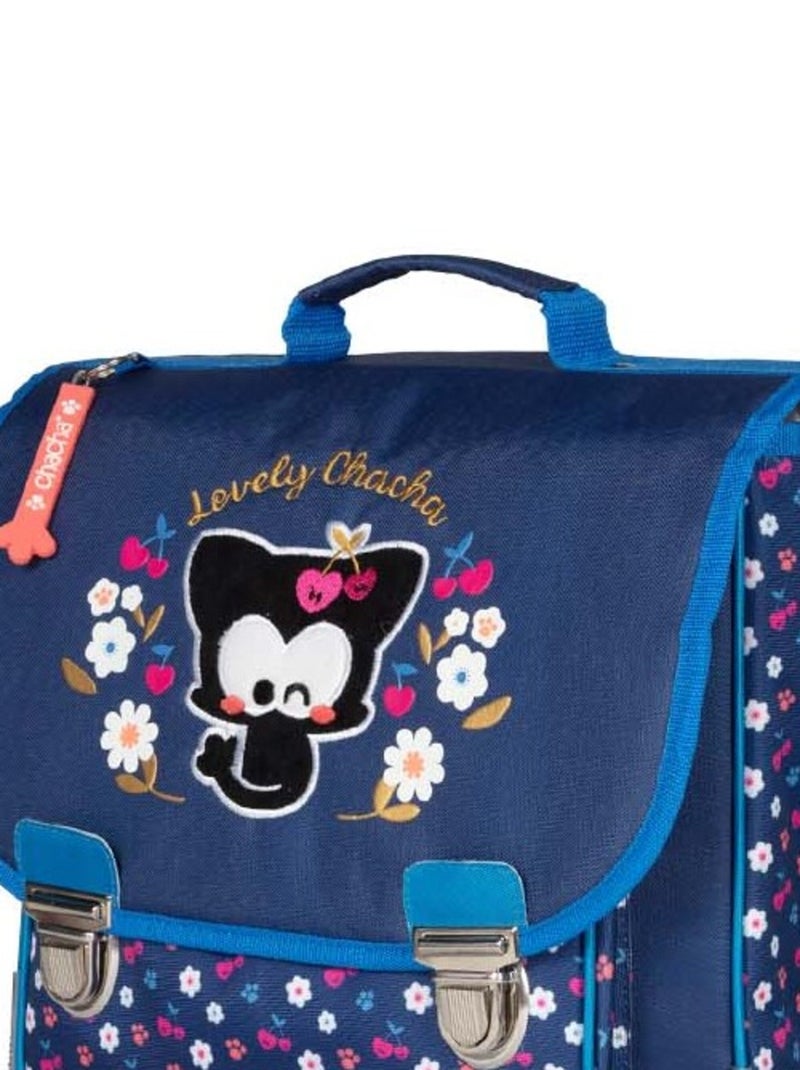 Cartable 36 cm fille CHACHA Cherry Bleu - Kiabi