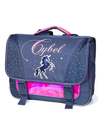Cartable 38 cm Cybel Cheval / Licorne Marine et Rose Bagtrotter