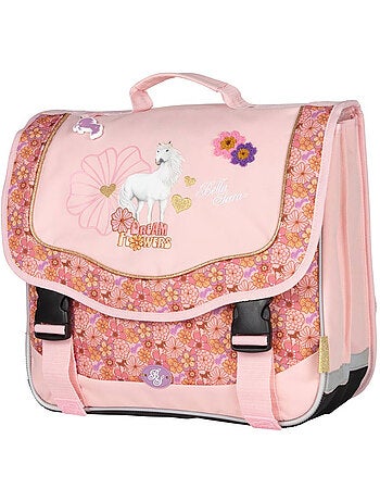 Cartable 38 cm Dream and Flowers - 2 compartiments à fermeture éclair