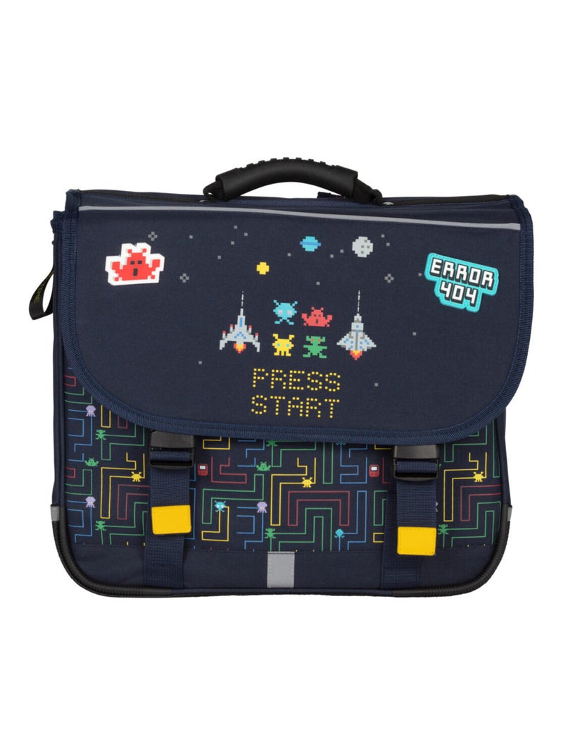 Cartable 38 cm garçon KIP Press Start Marine/Multicolore - Kiabi