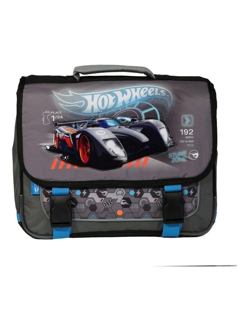 CARTABLE 38 CM GRIS ET BLEU-HOT WHEELS Gris - Kiabi