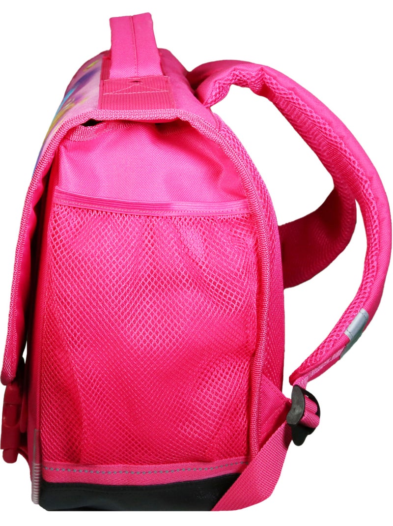 Cartable 38 cm Les Trolls Rose Rose - Kiabi