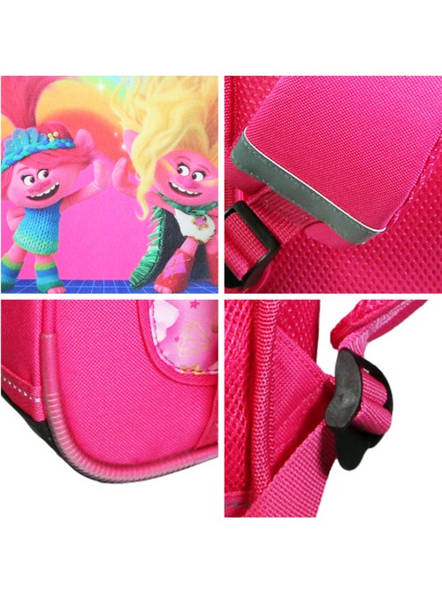Cartable 38 cm Les Trolls Rose - Kiabi