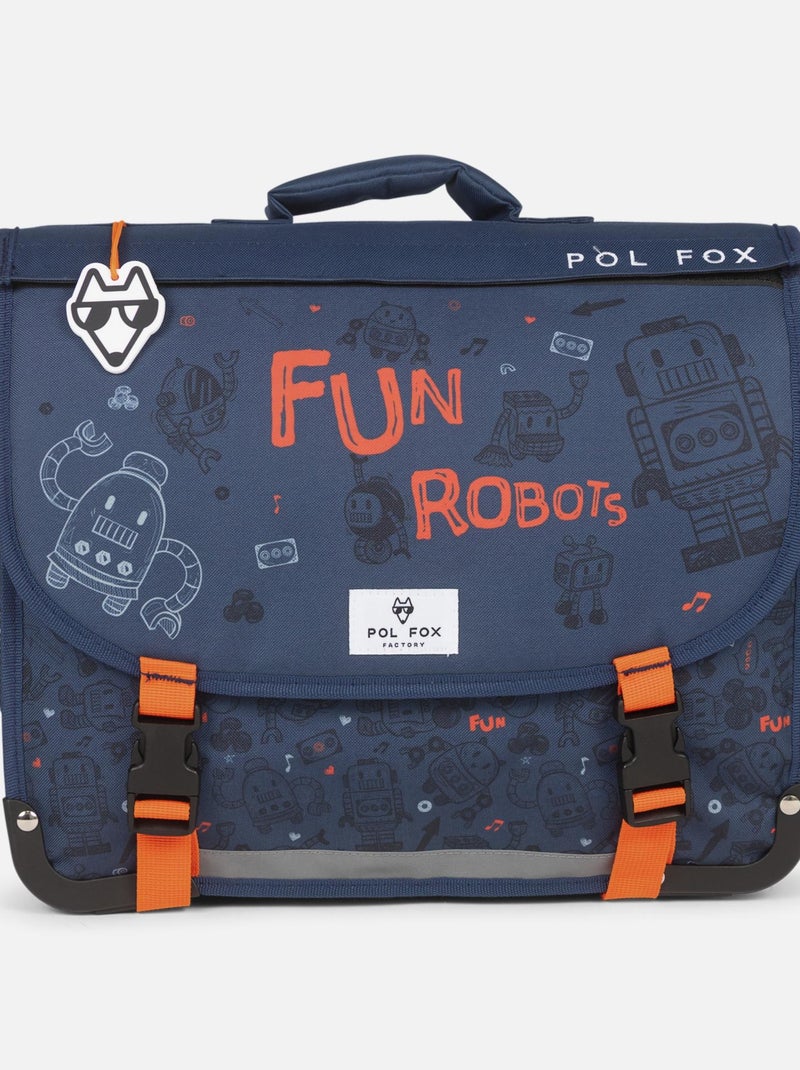 CARTABLE 38 CM POL FOX ROBOT Bleu gris - Kiabi