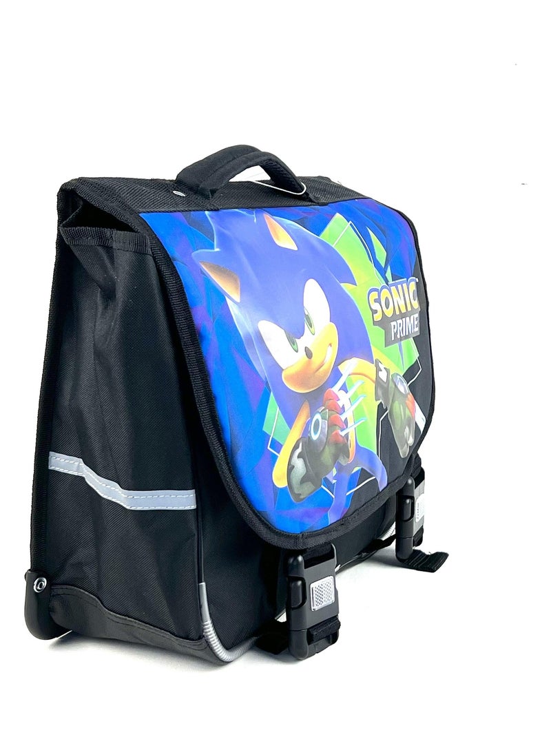 Cartable 38 cm Sonic 115-3882 Bleu - Kiabi