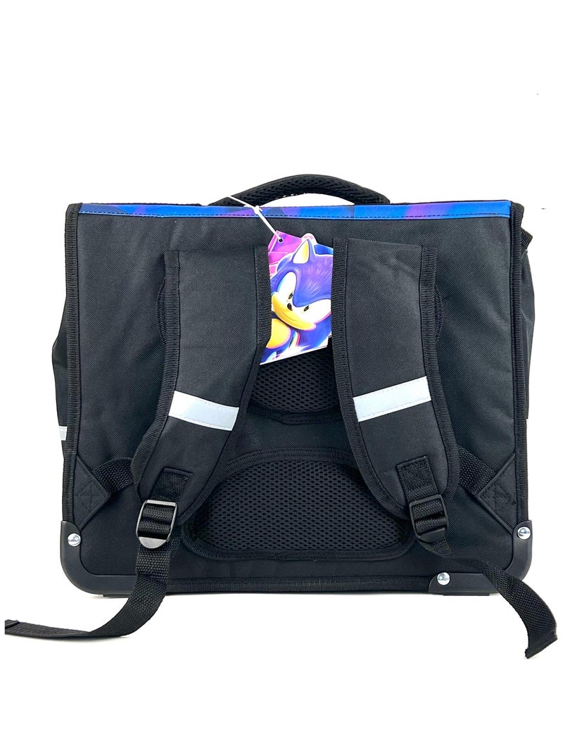 Cartable 38 cm Sonic 115-3882 Bleu - Kiabi