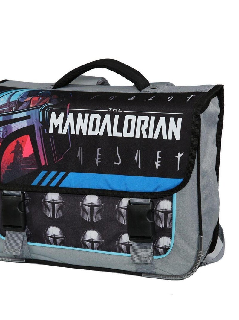 Cartable 38 cm Star Wars/The Mandalorian Noir et Gris Bagtrotter Gris Noir - Kiabi