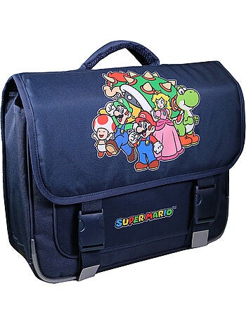 Cartable 38 cm Super Mario Bleu