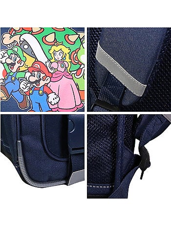 Cartable 38 cm Super Mario Bleu