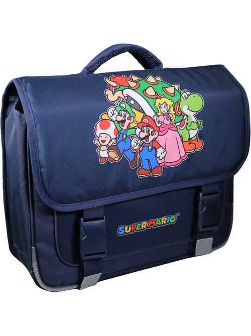 Cartable 38 cm Super Mario Bleu - Kiabi