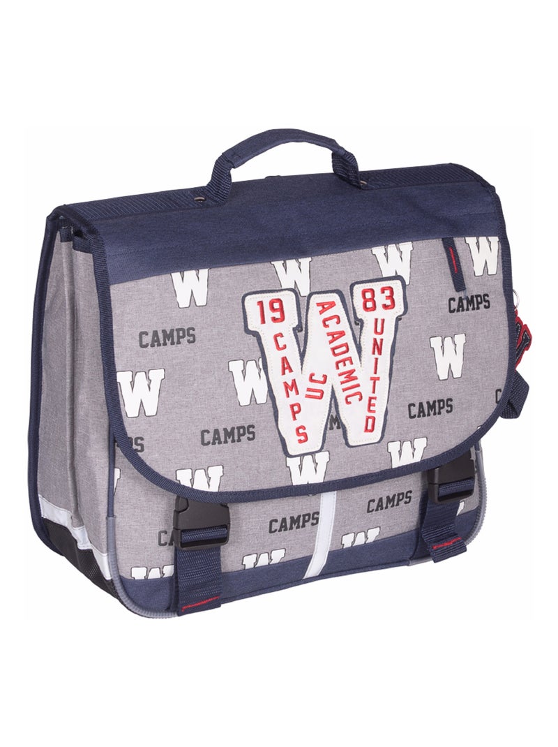 CARTABLE 38CM CAMPS  WARRIORS Gris - Kiabi