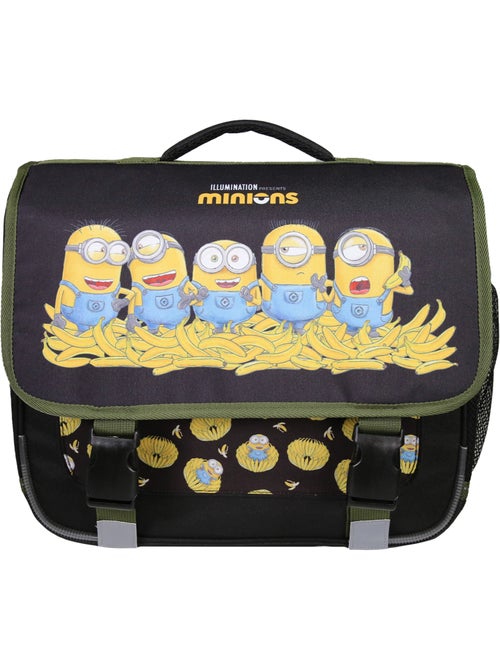 Cartable 38cm noir Les Minions  2 compartiments - Bagtrotter - Kiabi