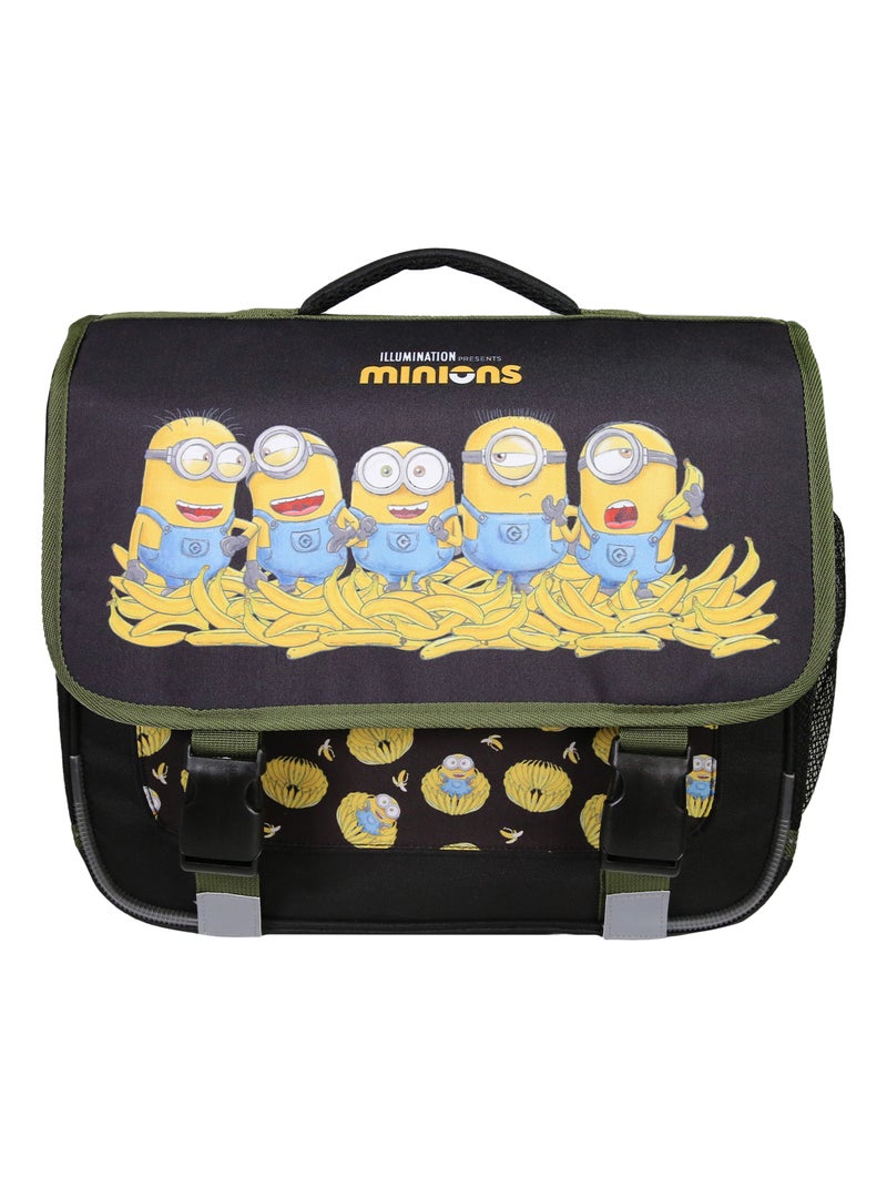 Cartable 38cm noir Les Minions  2 compartiments - Bagtrotter Noir - Kiabi