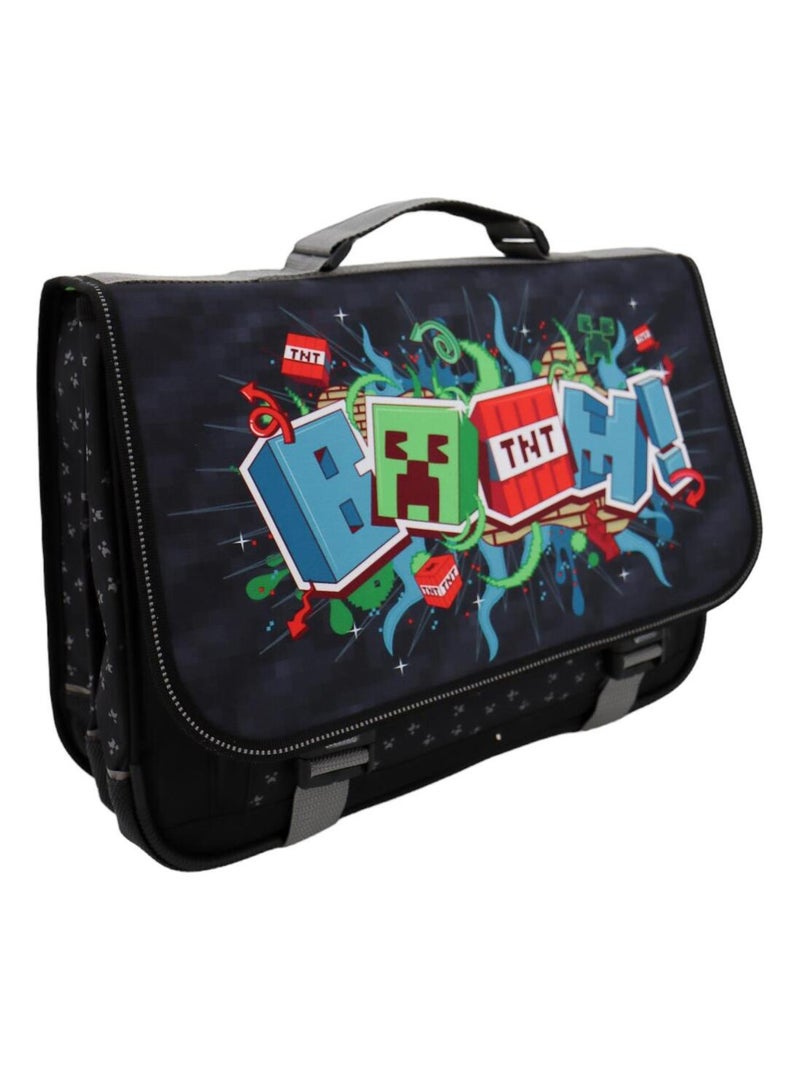 Cartable 41 cm Minecraft 246003261 Noir - Kiabi