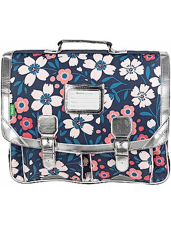 Cartable 41 cm Tann's Floriane imprimé fleurs – 2 compartiments Tann's
