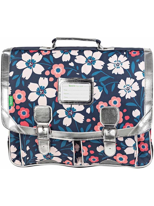 Cartable 41 cm Tann's Floriane imprimé fleurs – 2 compartiments Tann's - Kiabi