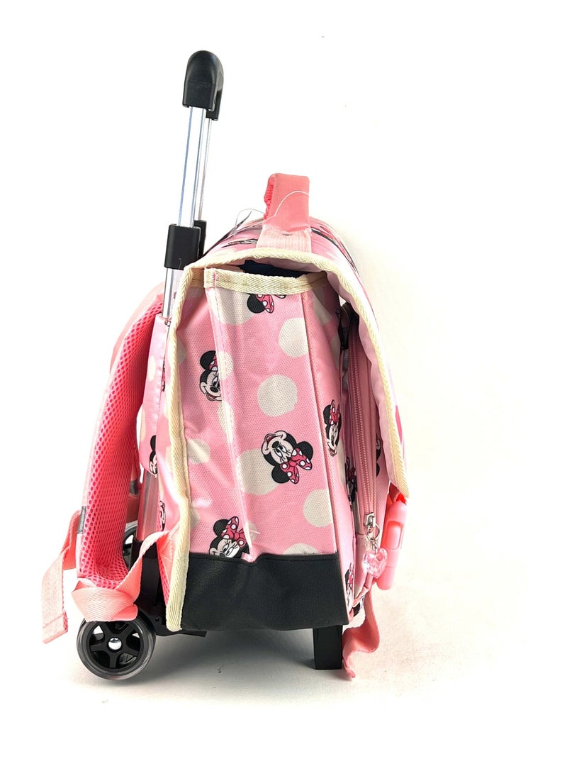 Cartable à roulette Minnie Rose - Kiabi
