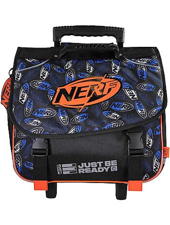 Cartable à roulettes – 2 compartiments – 38 cm – nerf