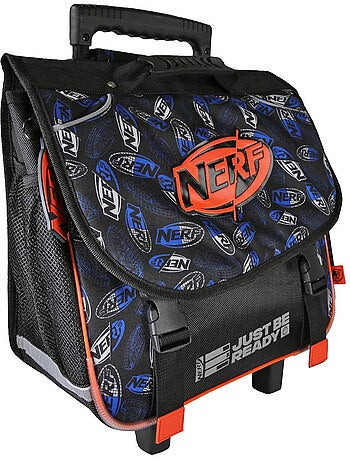 Cartable à roulettes – 2 compartiments – 38 cm – nerf