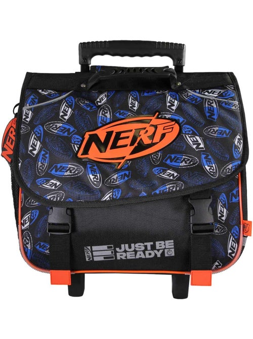 Cartable à roulettes – 2 compartiments – 38 cm – Nerf - Kiabi