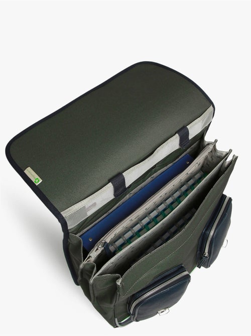 Cartable à roulettes 3 compartiments cameleon polyester recycle - Kiabi