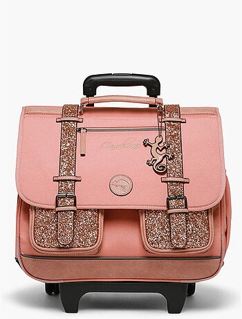 Cartable À Roulettes 3 Compartiments Vintage Fantasy Cameleon
