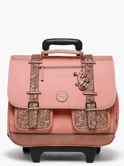 Cartable À Roulettes 3 Compartiments Vintage Fantasy Cameleon - Kiabi