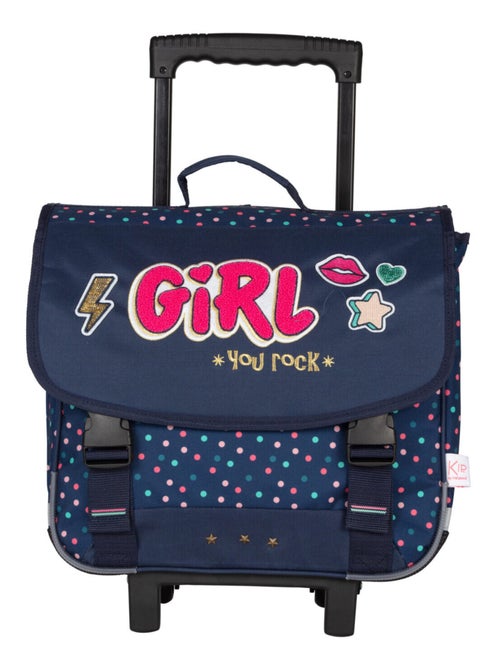 Cartable à roulettes 38 cm fille KIP Girl You Rock - Kiabi