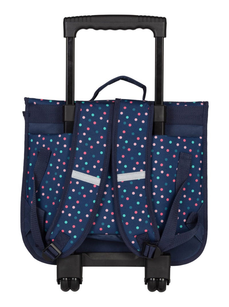 Cartable à roulettes 38 cm fille KIP Girl You Rock Marine/Multicolore - Kiabi