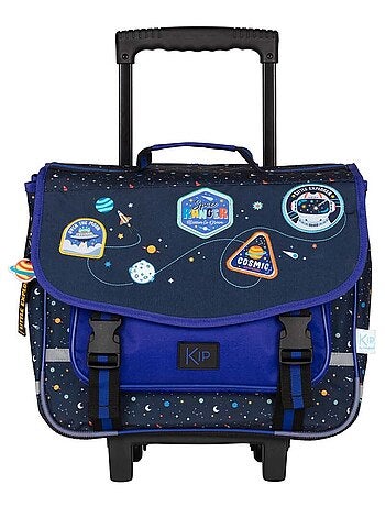 Cartable à roulettes 38 cm garçon KIP Astro motifs espace