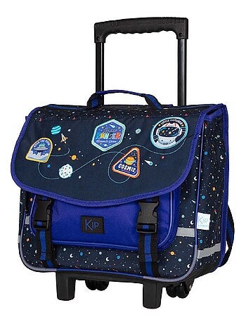 Cartable à roulettes 38 cm garçon KIP Astro motifs espace