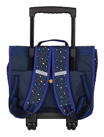 Cartable à roulettes 38 cm garçon KIP Astro motifs espace