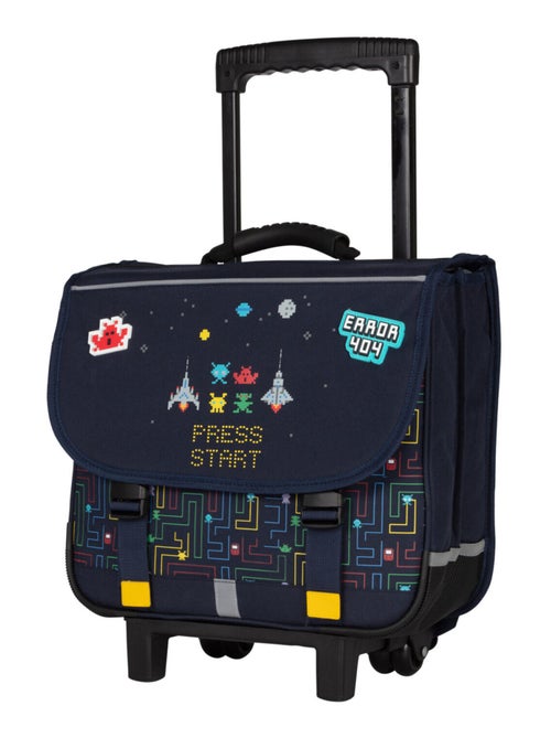 Cartable à roulettes 38 cm garçon KIP Press Start - Kiabi