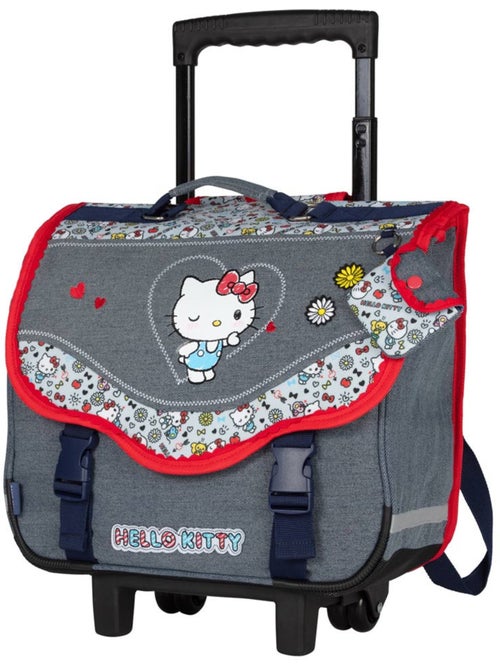 Cartable à roulettes 38 cm 'Hello Kitty' Kiss Kiss 2 compartiments Hello Kitty - Kiabi Cartable à roulettes 38 cm 'Hello Kitty' Kiss Kiss 2 compartiments Hello Kitty - Kiabi