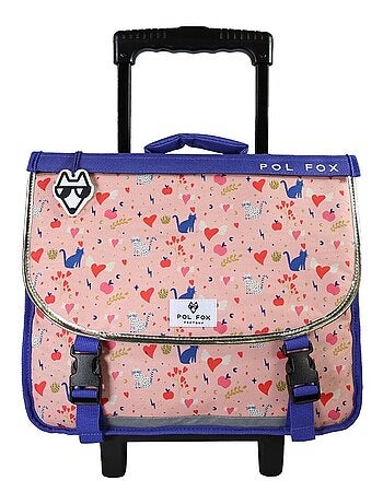 Cartable à roulettes 38 cm POL FOX DREAM